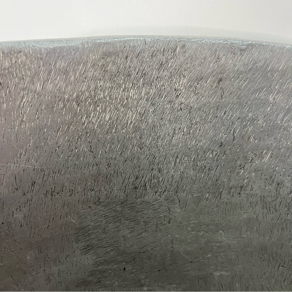 Bruce Cox biomorphic aluminum salad utensils hand made hammered - Picture 10 of 12